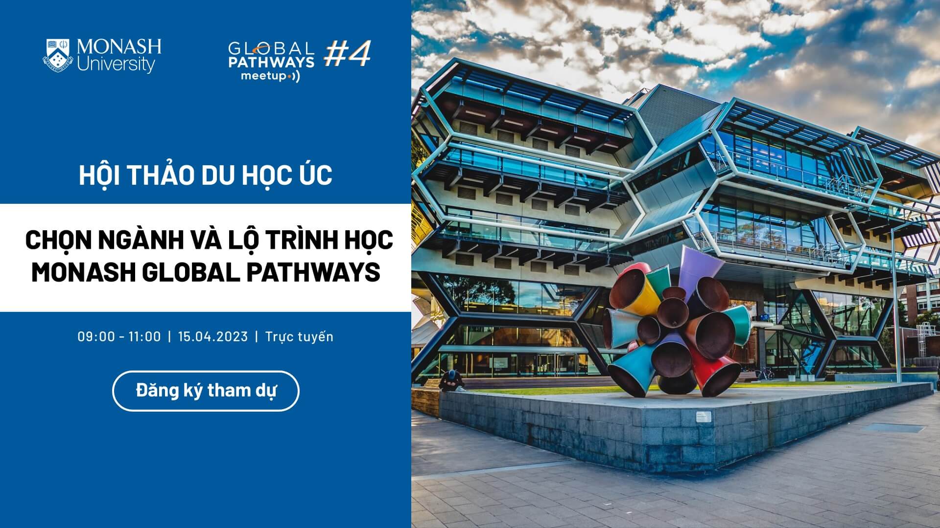 Chọn ngành và lộ trình học Monash Global Pathways